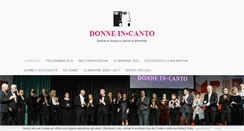 Desktop Screenshot of donneincanto.org