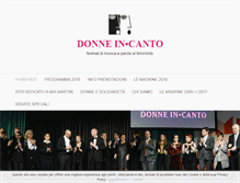 Tablet Screenshot of donneincanto.org